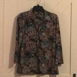 Alfani Button Down Floral Shirt